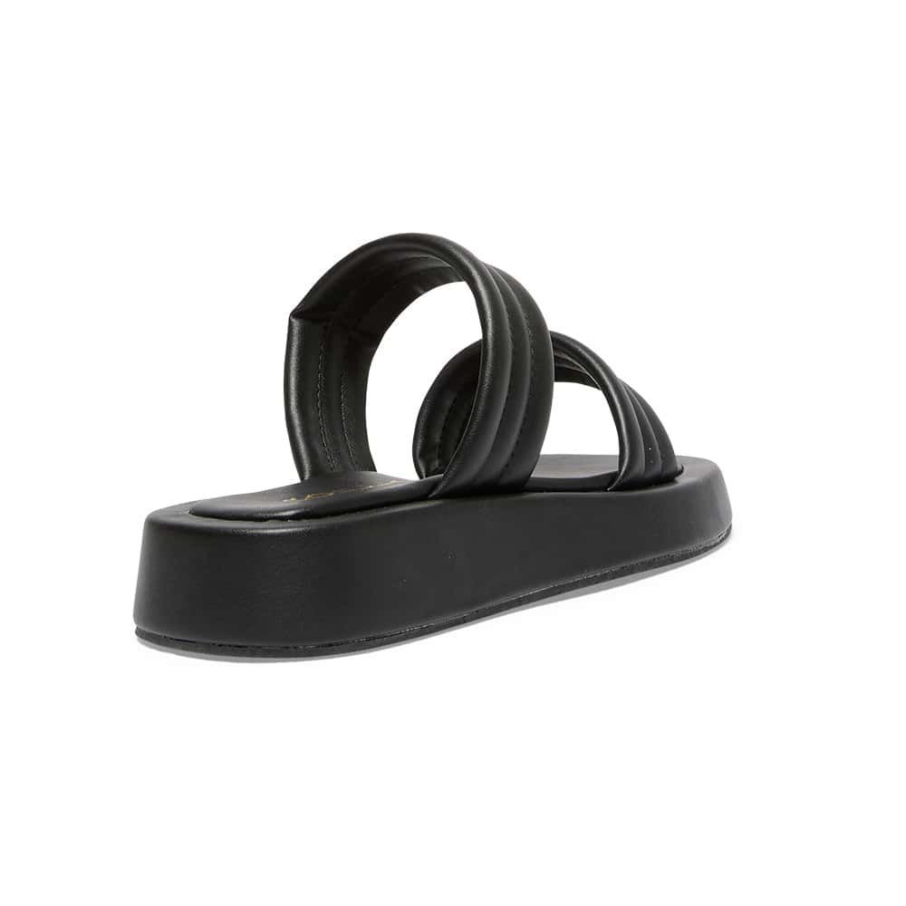 Vito Slide in Black Smooth