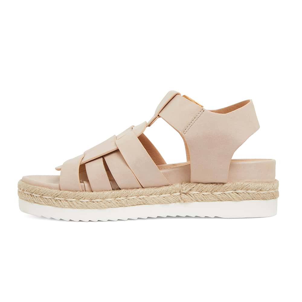 Web Sandal in Blush Smooth