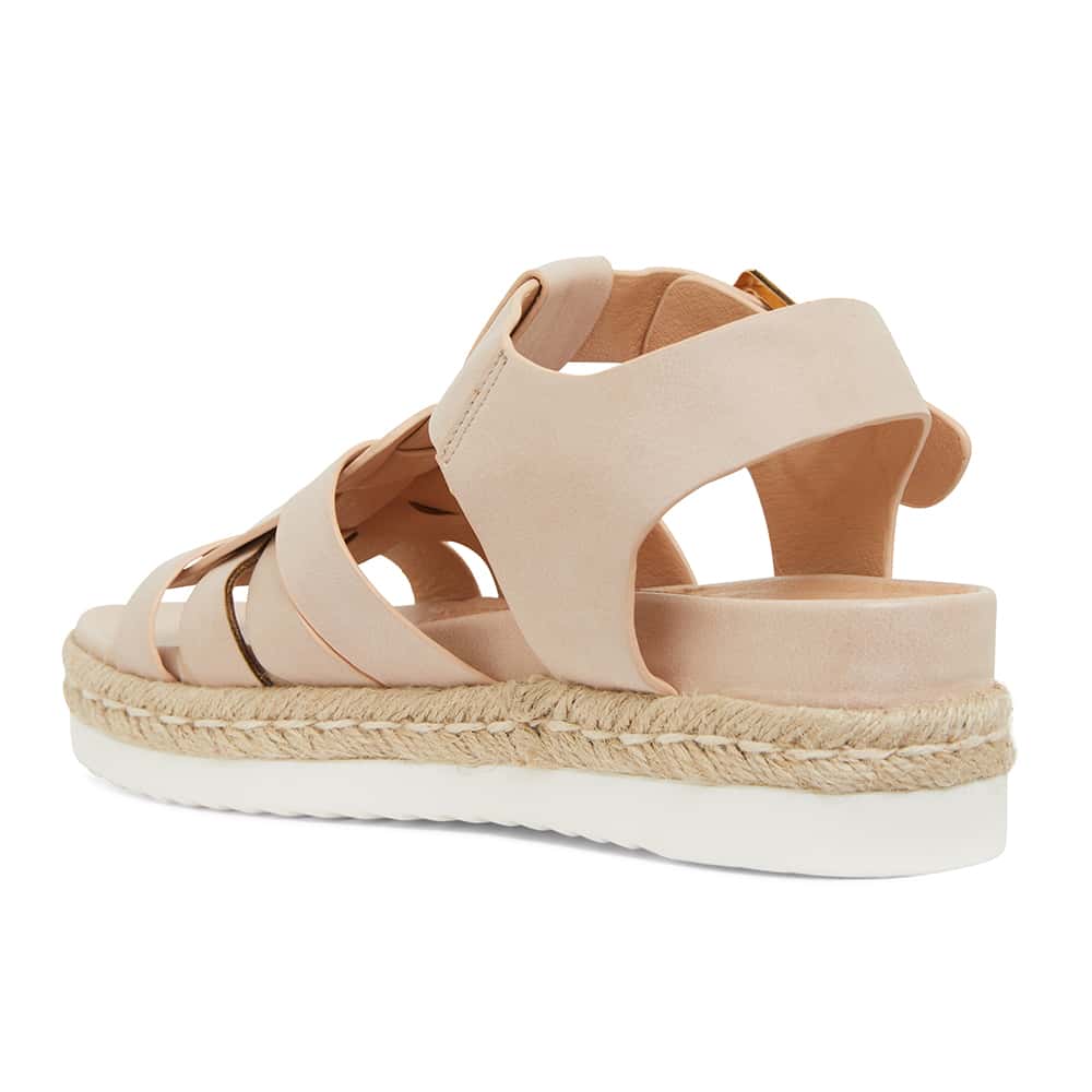 Web Sandal in Blush Smooth