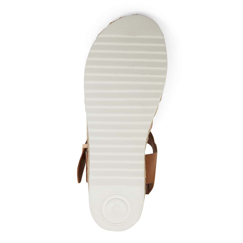 Web Sandal in Tan Smooth