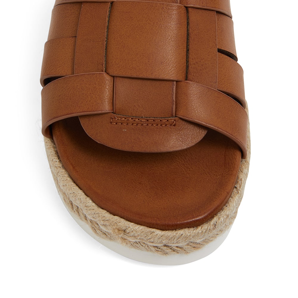 Web Sandal in Tan Smooth