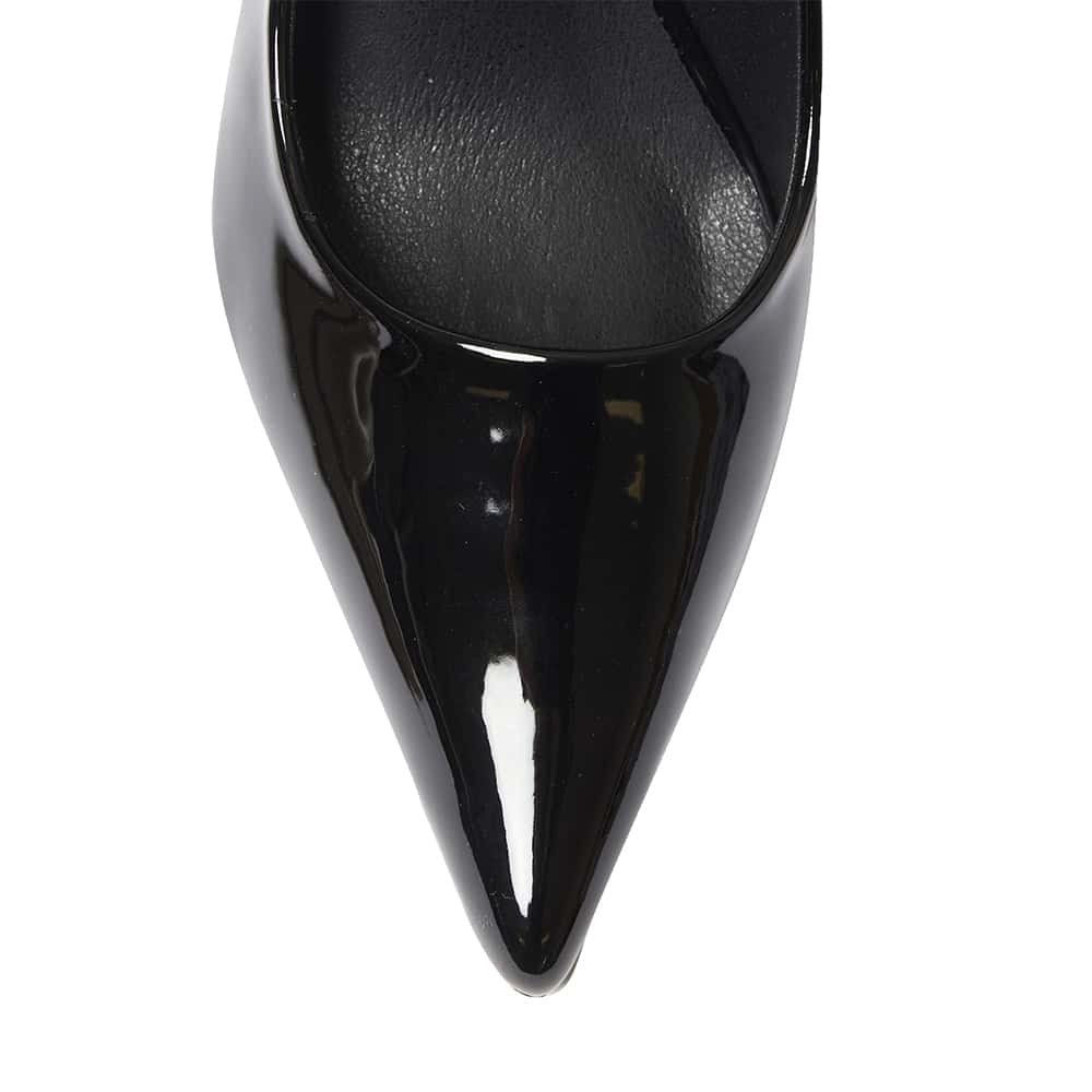 Wendy Heel in Black Patent