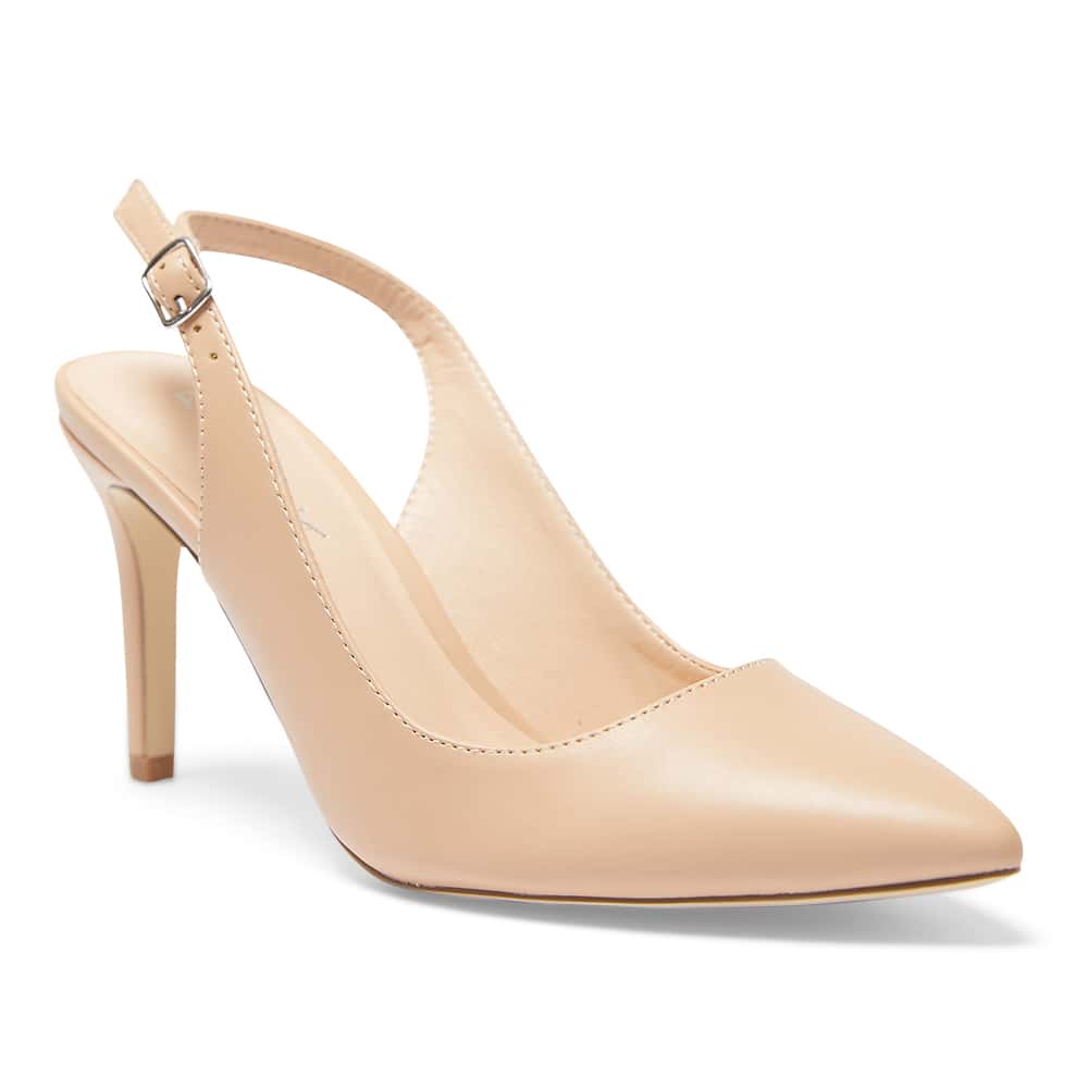Whiz Heel in Nude Smooth