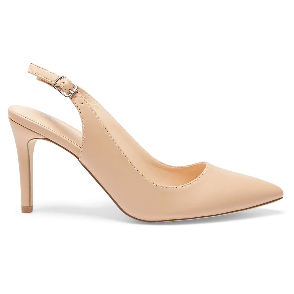 Whiz Heel in Nude Smooth