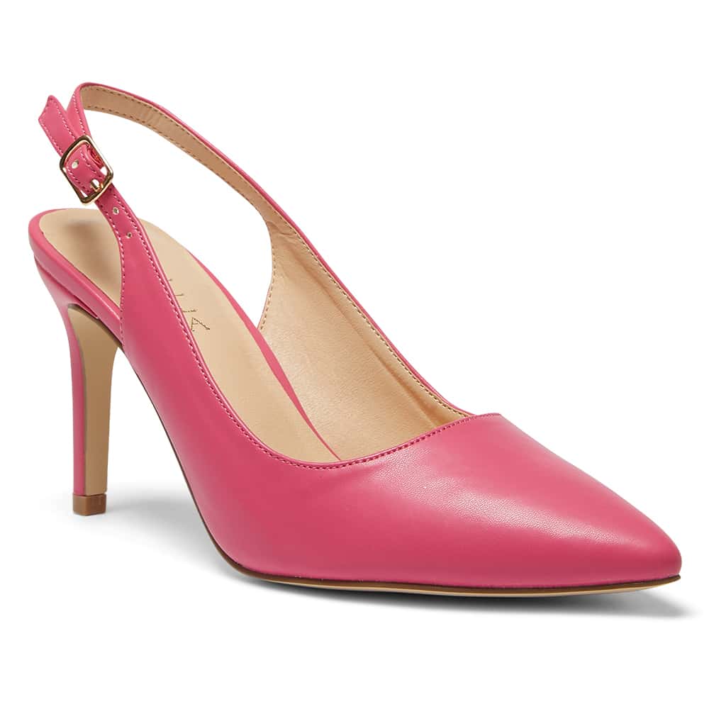 Whiz Heel in Pink Smooth