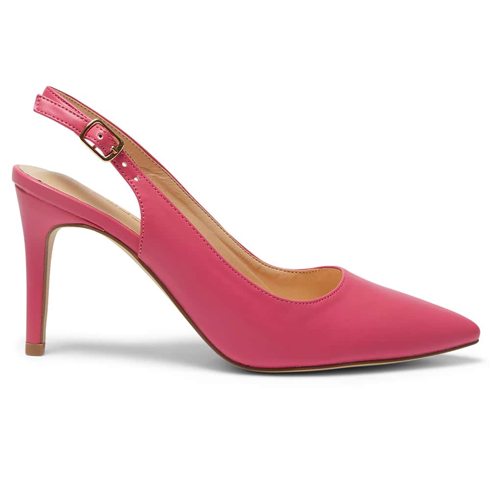 Whiz Heel in Pink Smooth