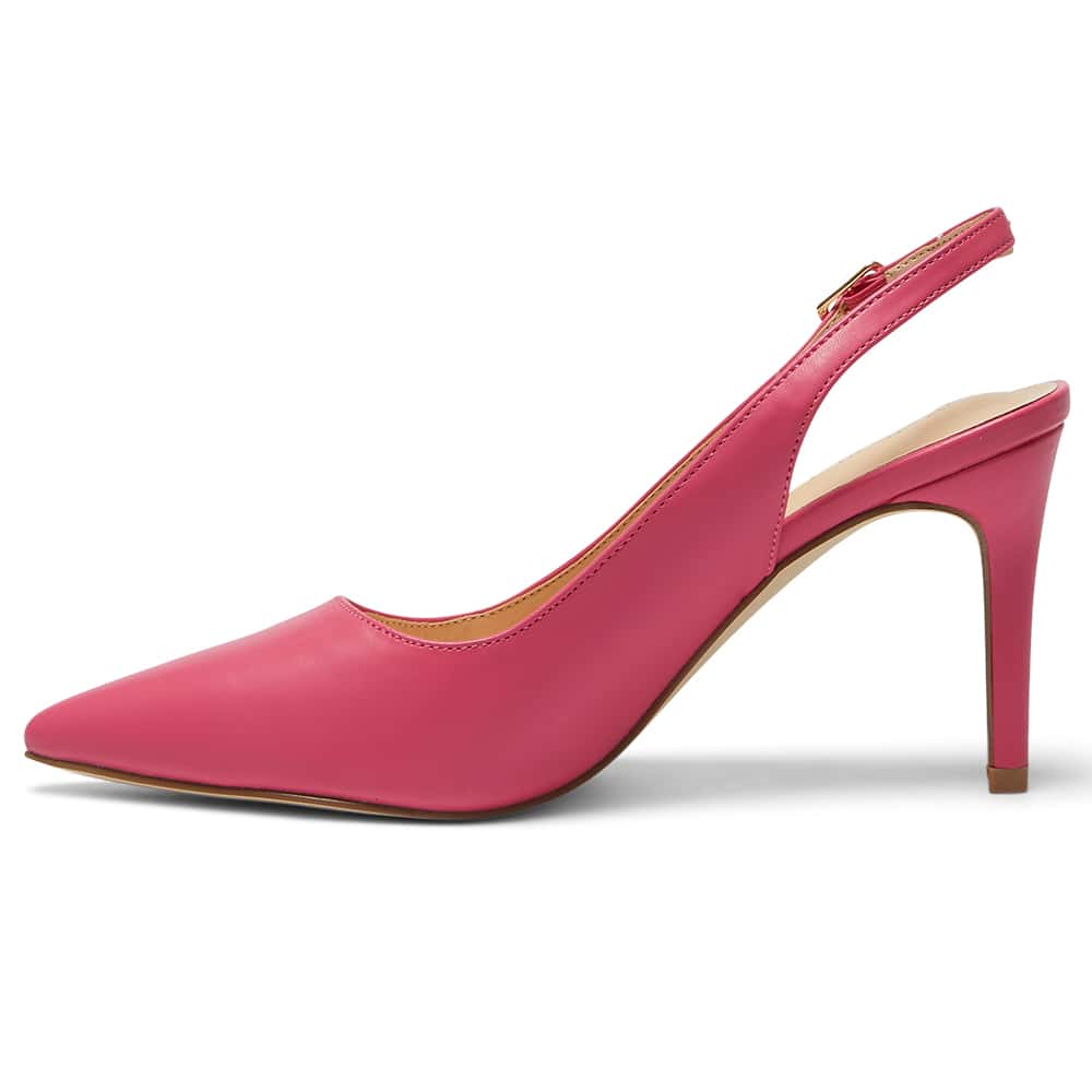 Whiz Heel in Pink Smooth