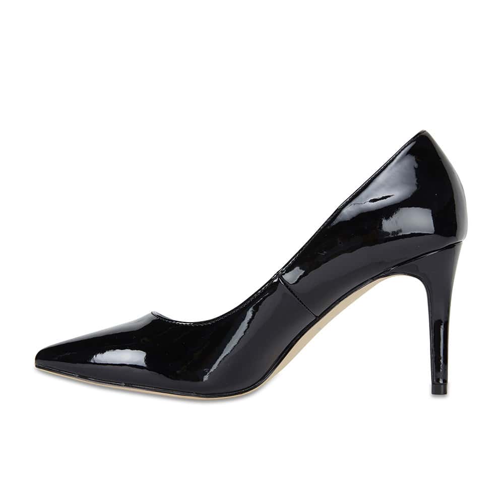 Wild Heel in Black Patent