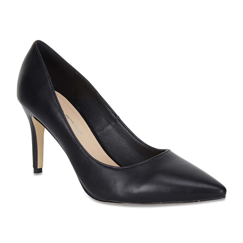 Wild Heel in Black Smooth