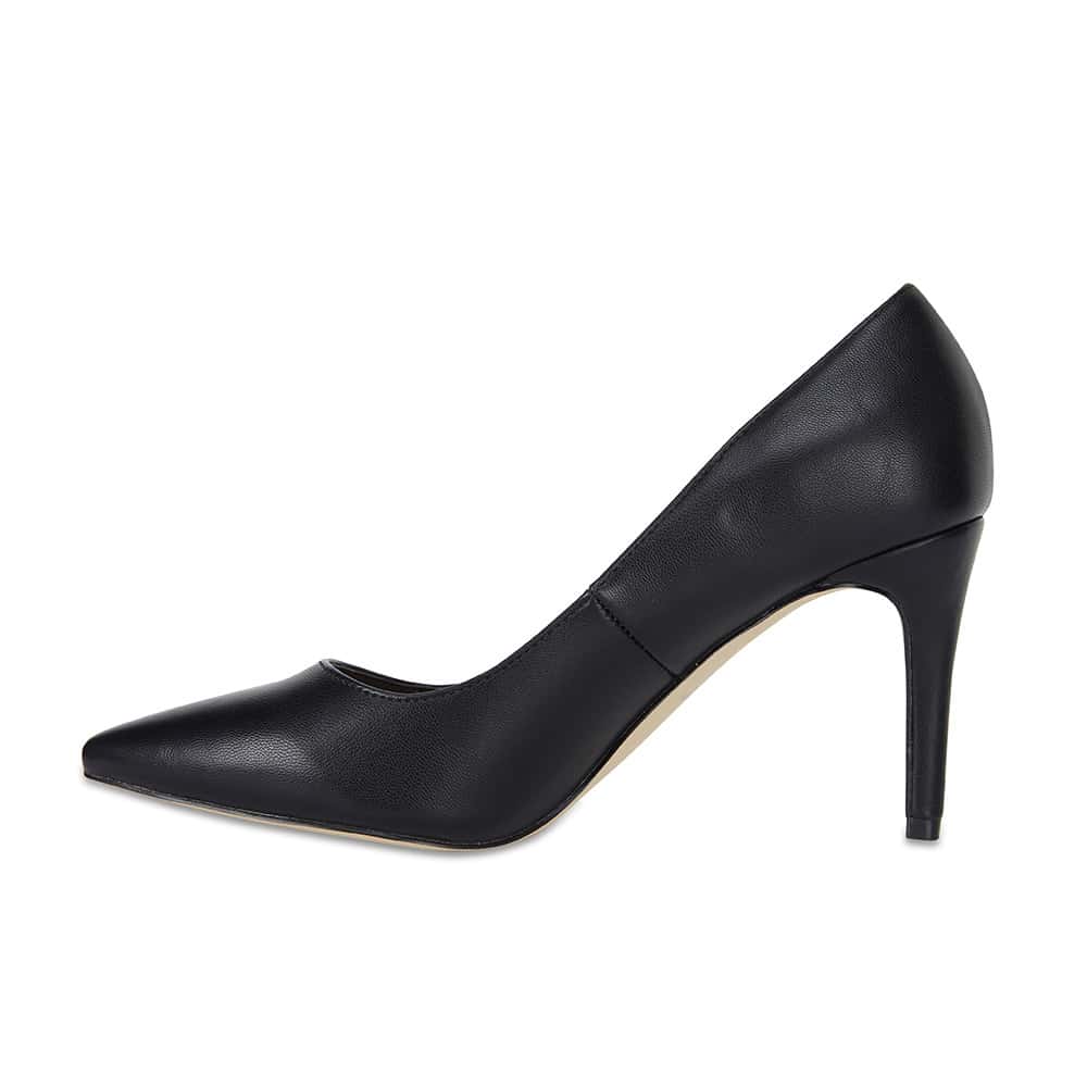 Wild Heel in Black Smooth