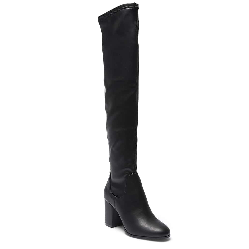 Yates Boot in Black Smooth