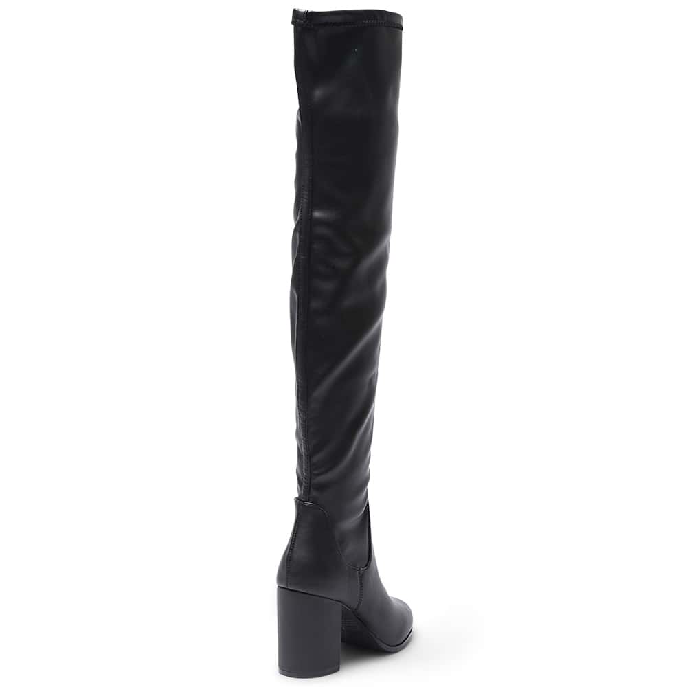 Yates Boot in Black Smooth