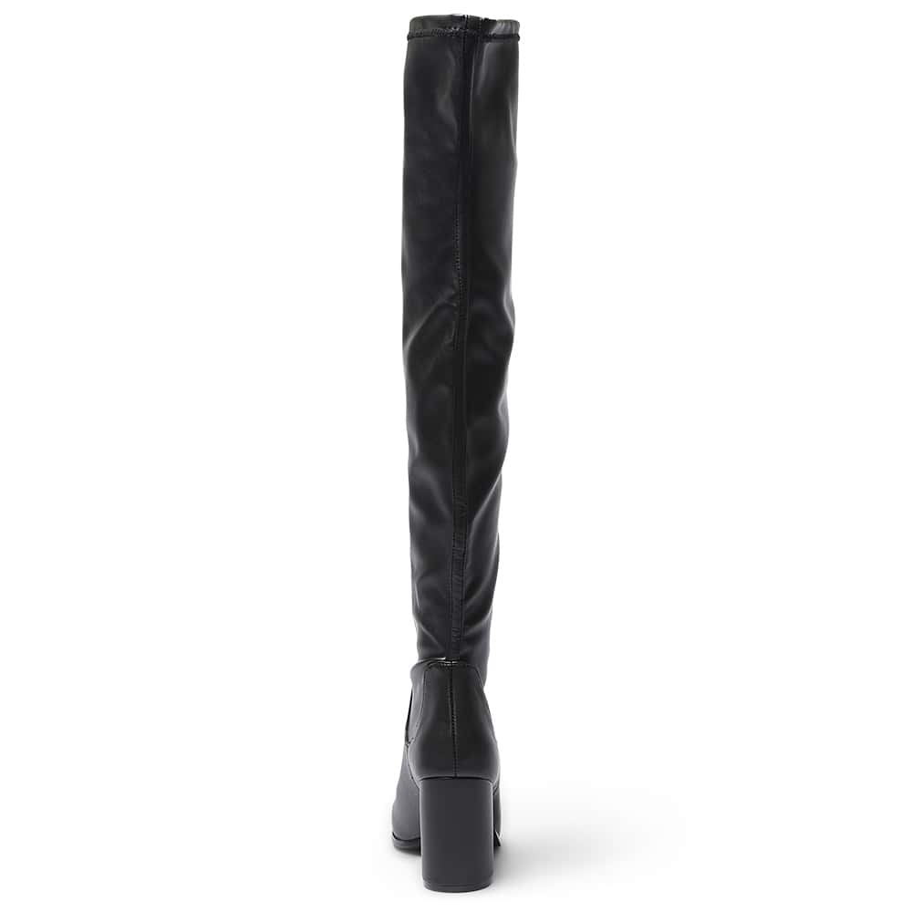 Yates Boot in Black Smooth