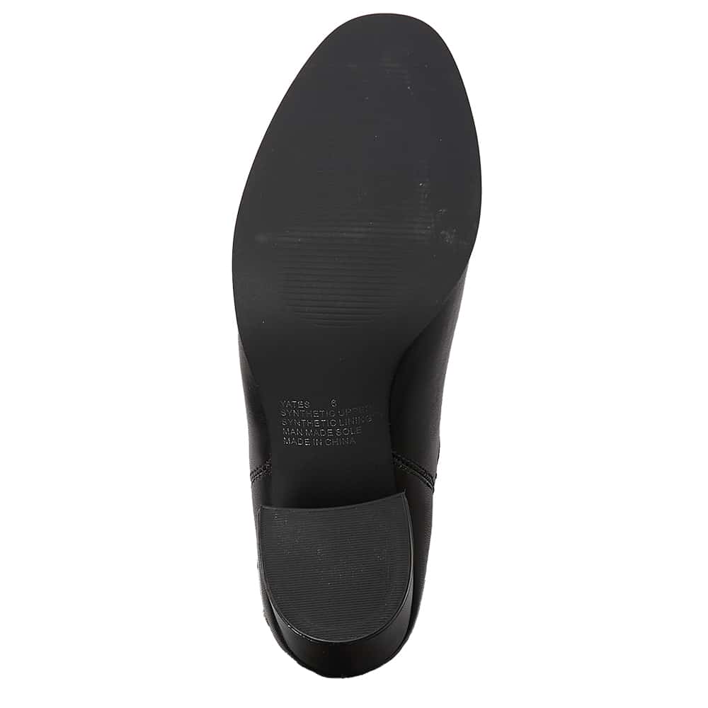 Yates Boot in Black Smooth