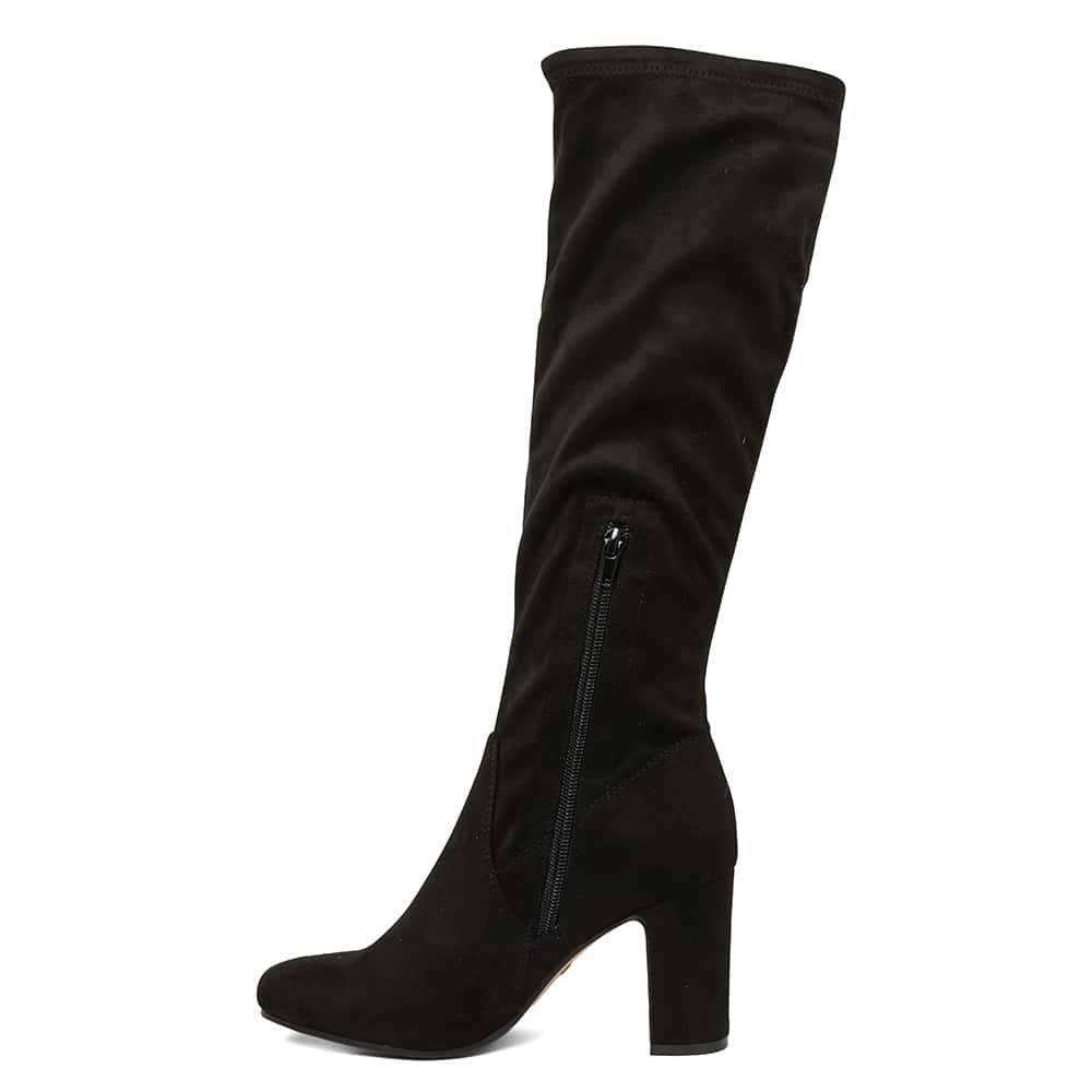Zeck Boot in Black Fabric