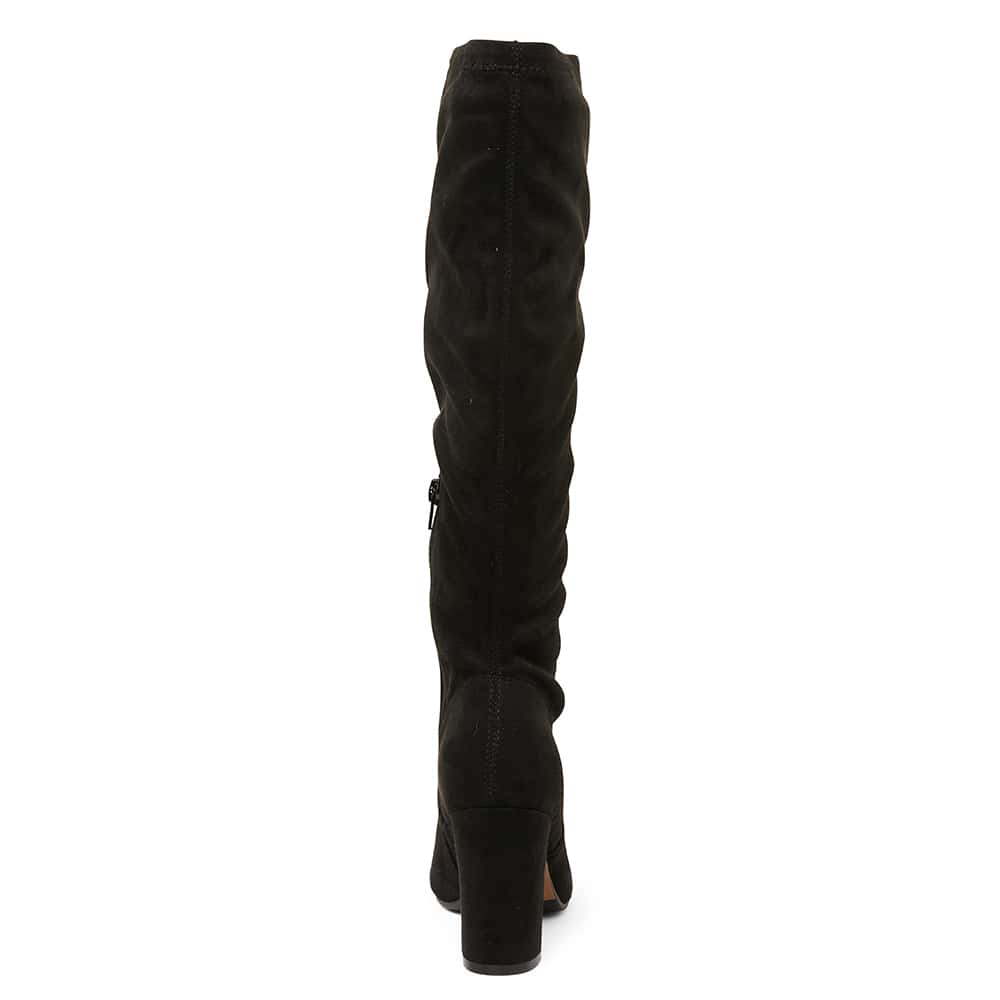 Zeck Boot in Black Fabric