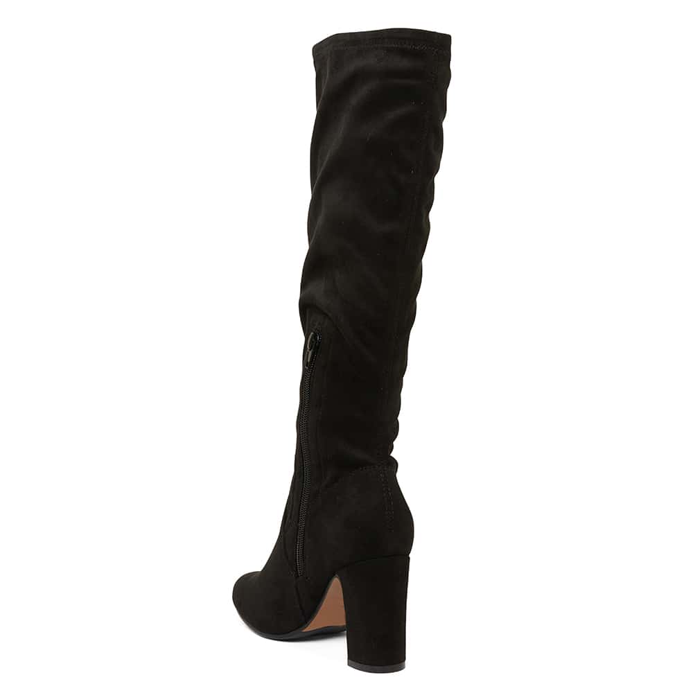 Zeck Boot in Black Fabric