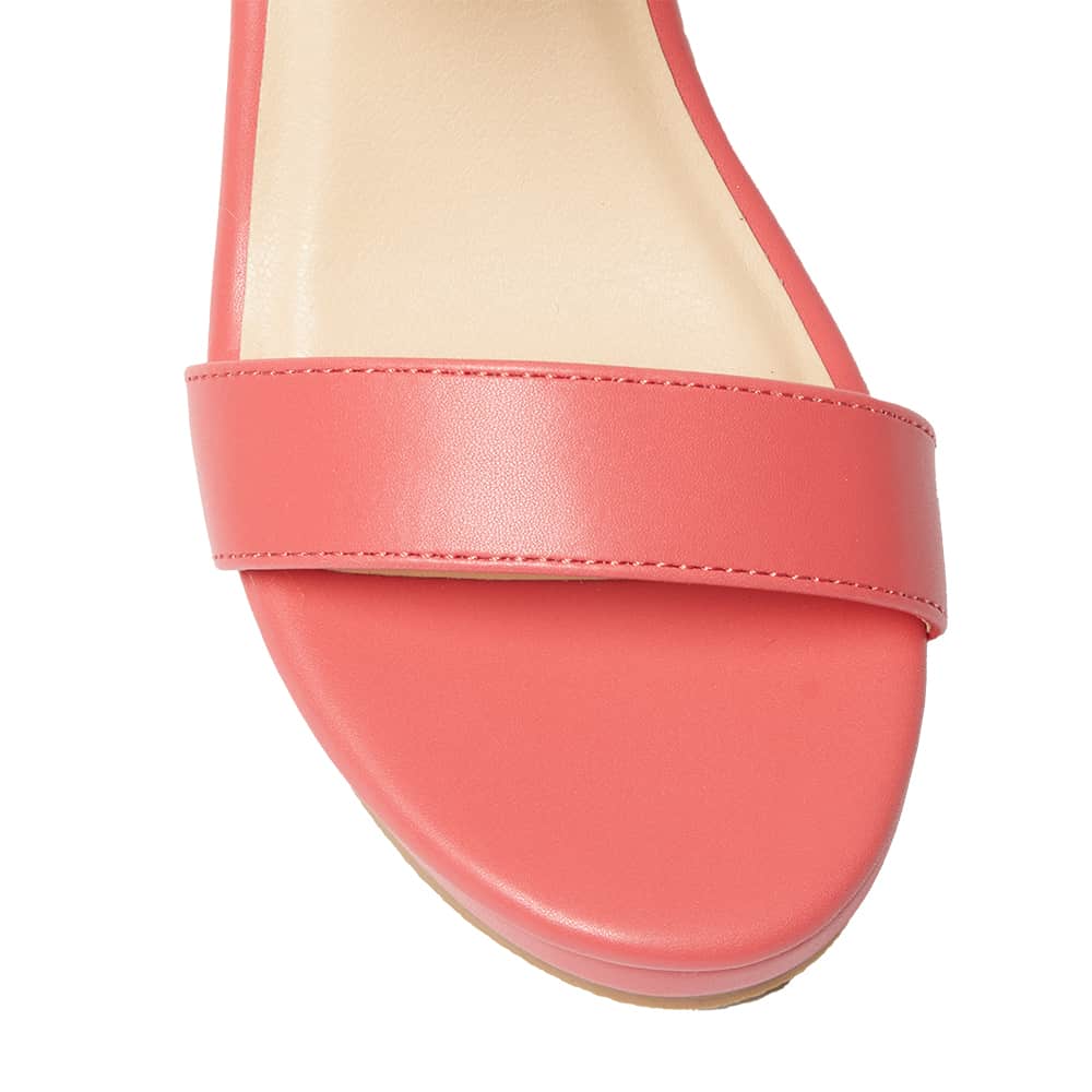 Abbey Wedge in Pink Smooth