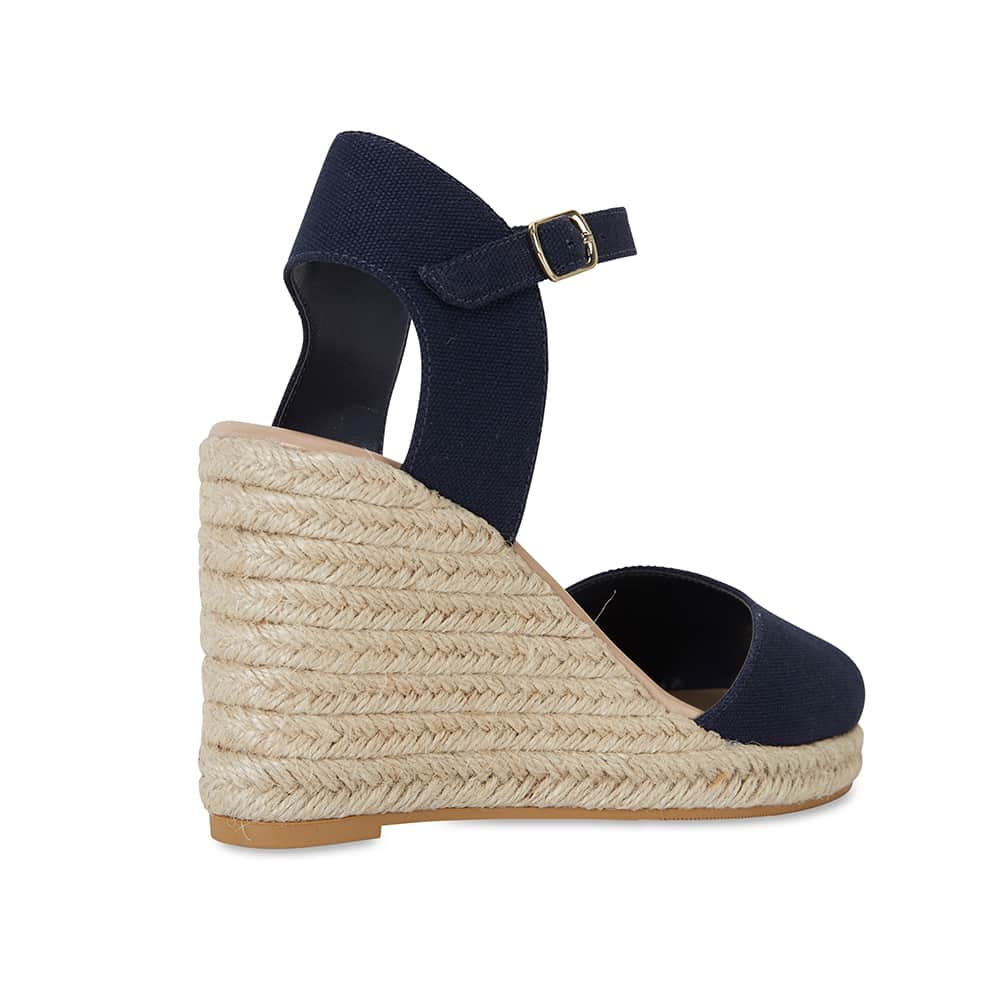 Aloha Espadrille in Navy Fabric