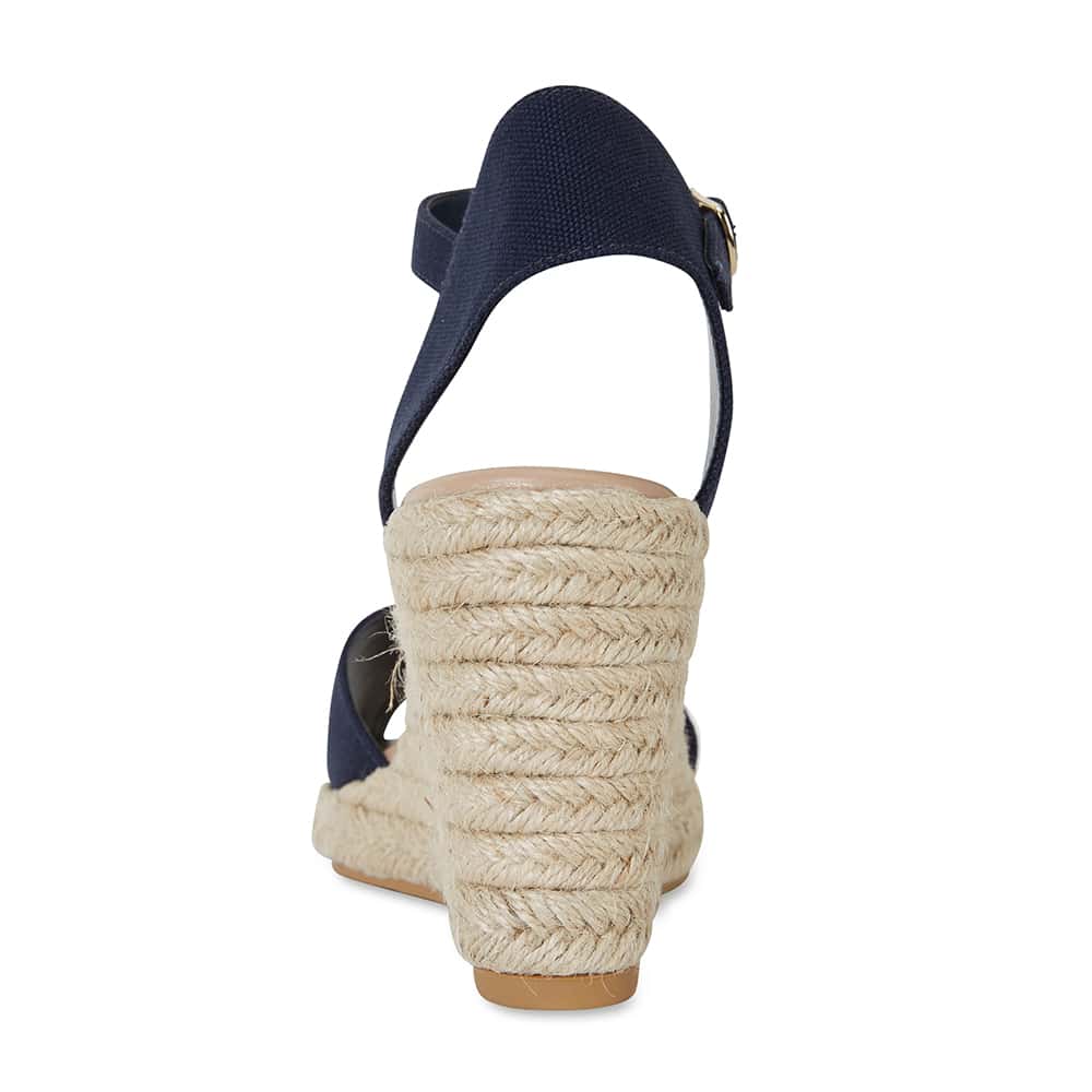 Aloha Espadrille in Navy Fabric