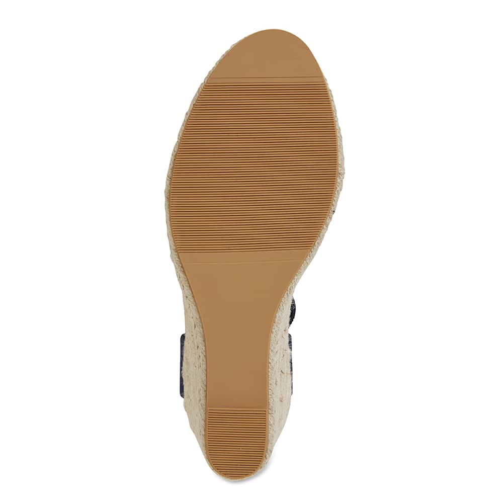 Aloha Espadrille in Navy Fabric