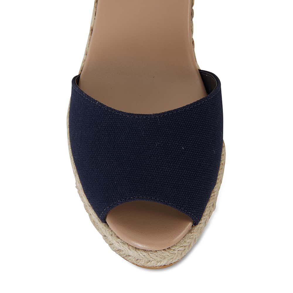 Aloha Espadrille in Navy Fabric