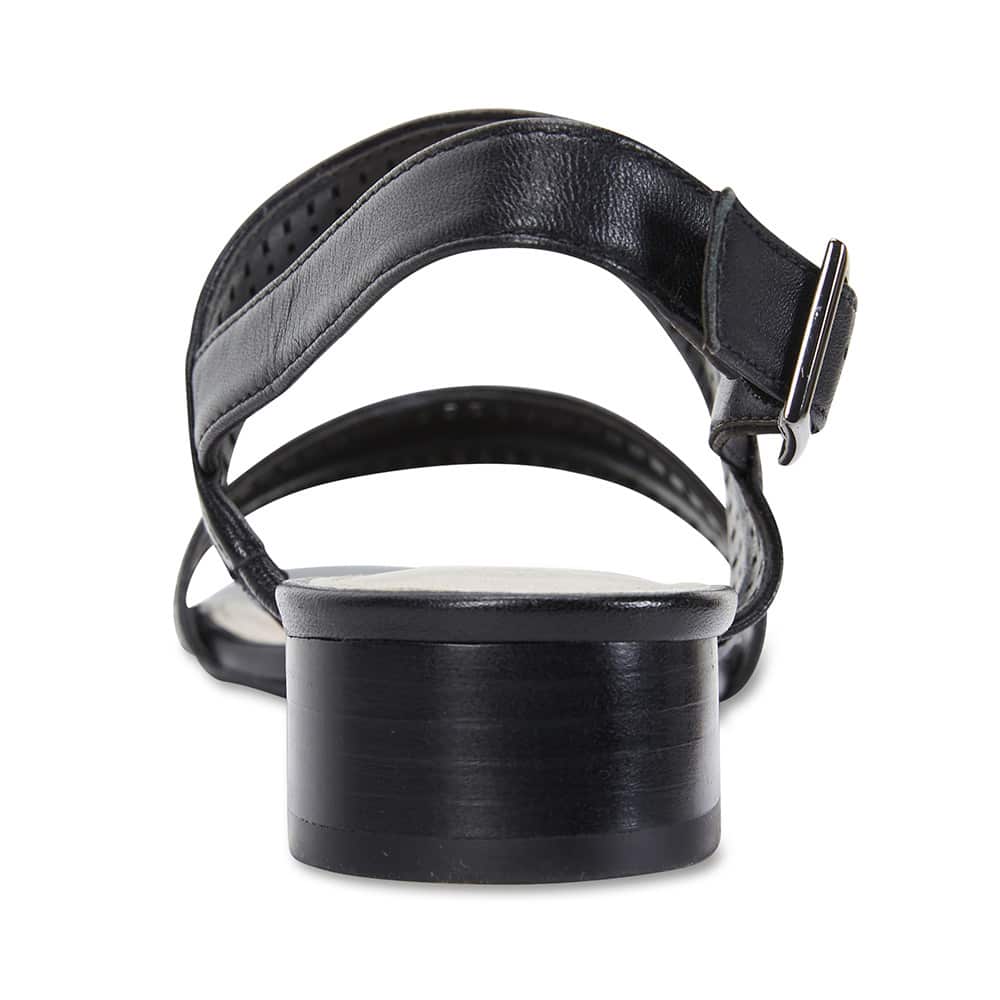 Altona Heel in Black Leather