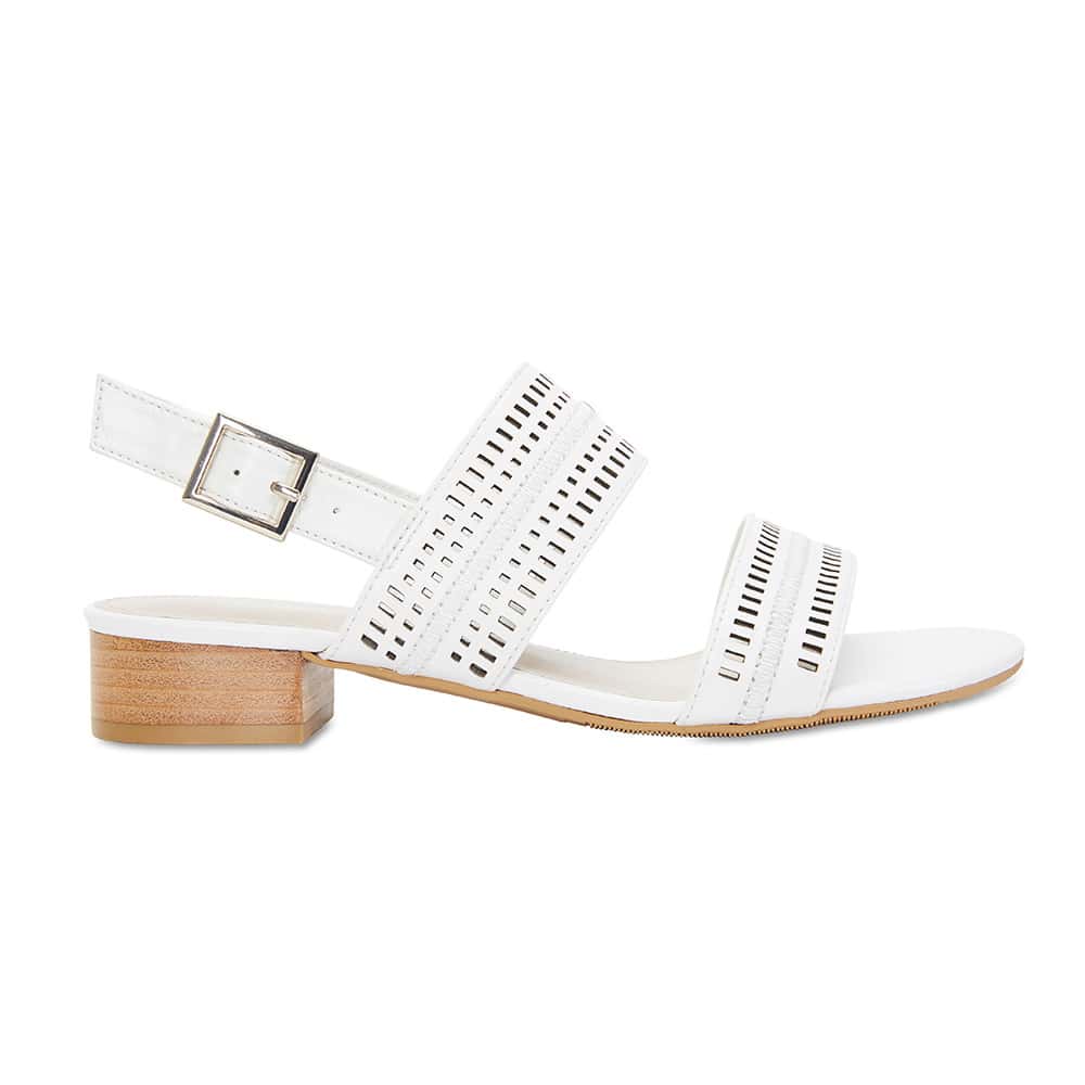 Altona Heel in White Leather