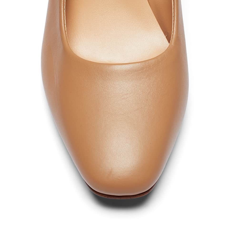 Amber Heel in Camel Leather