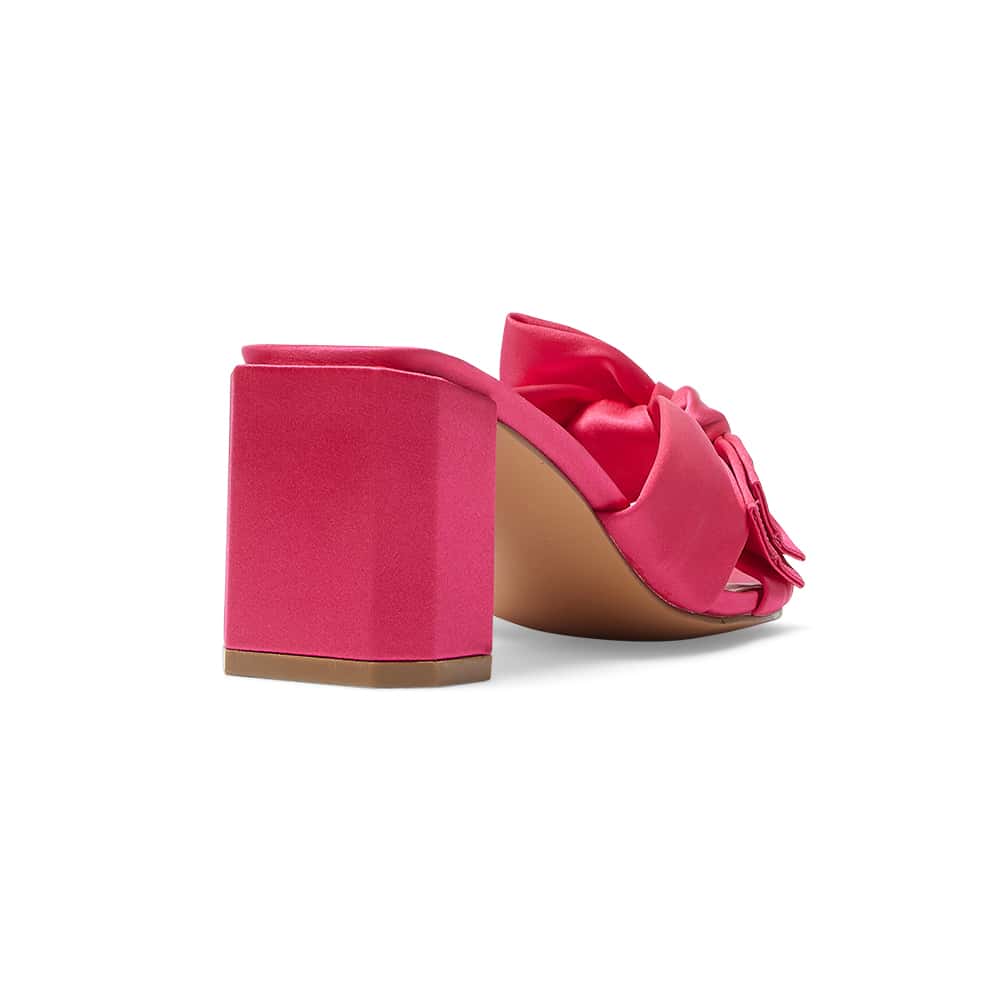 Aria Heel in Pink Satin