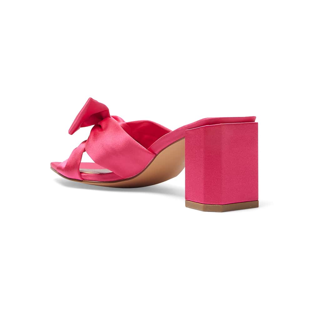 Aria Heel in Pink Satin