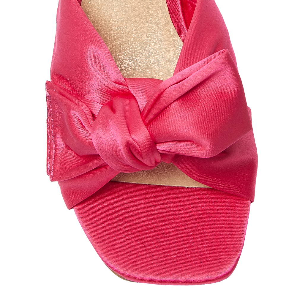 Aria Heel in Pink Satin