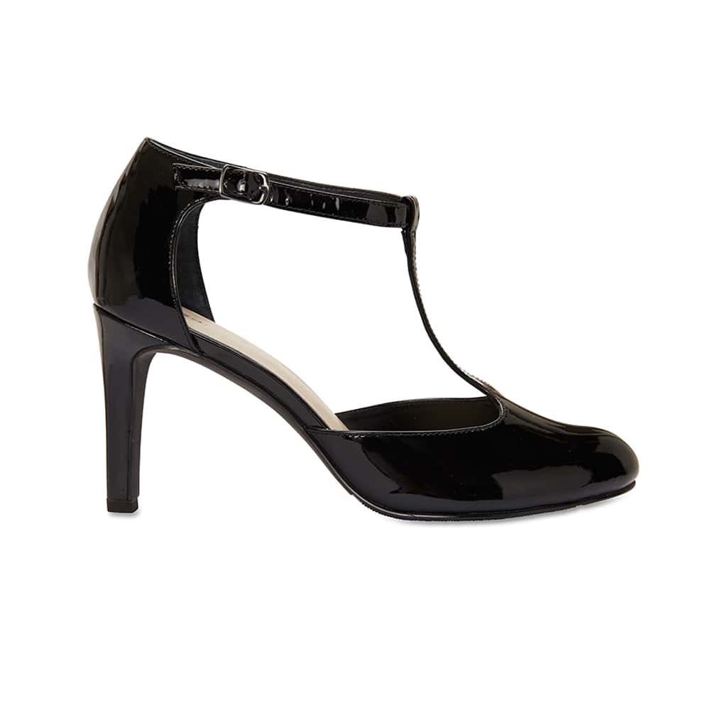 Babylon Heel in Black Patent
