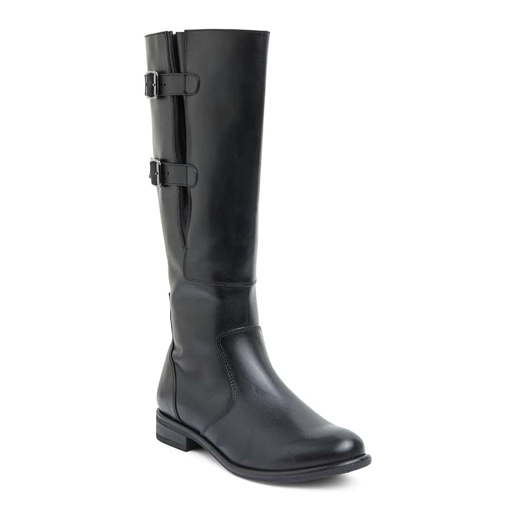 Bachelor Boot in Black Leather