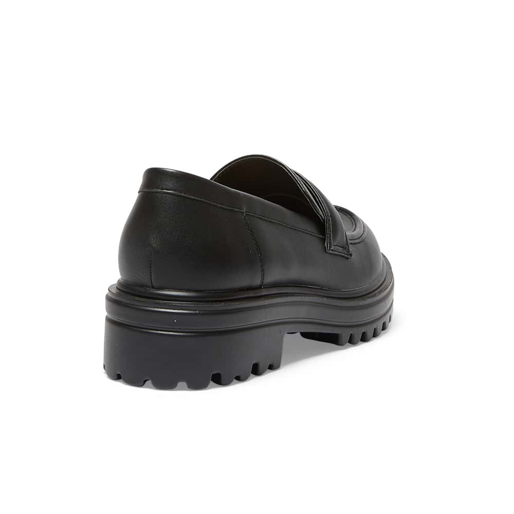 Bandit Loafer in Black Smooth