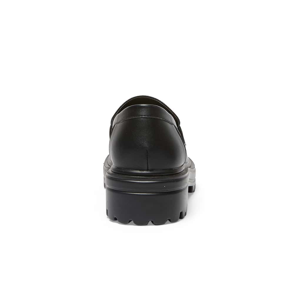 Bandit Loafer in Black Smooth