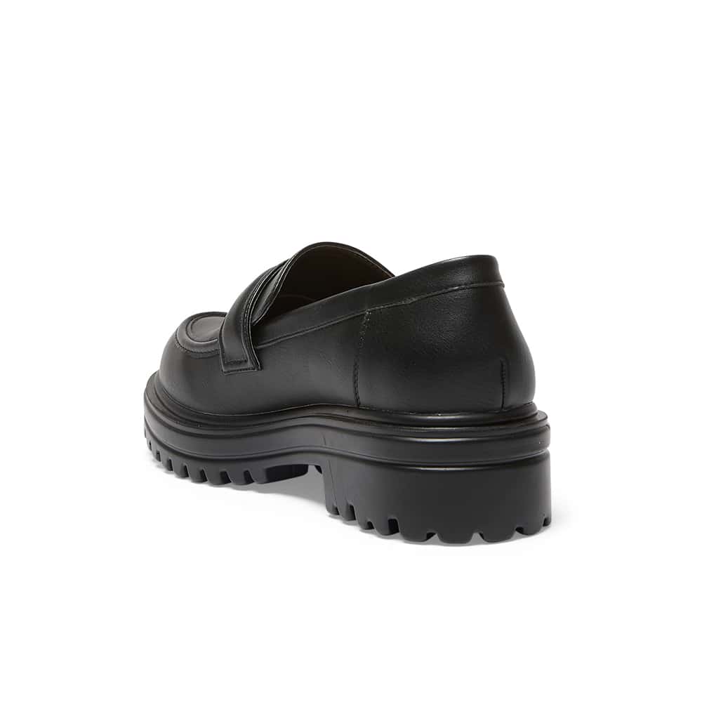 Bandit Loafer in Black Smooth