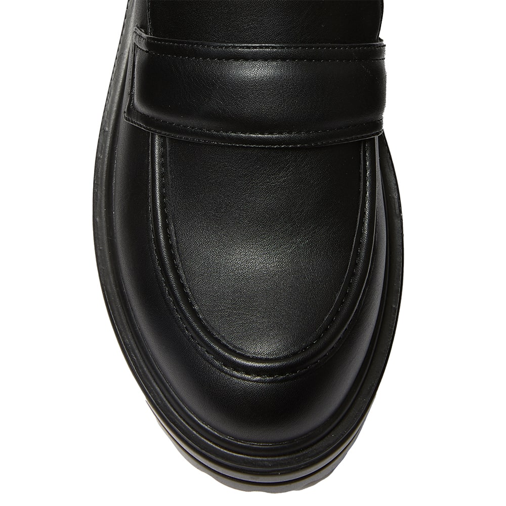 Bandit Loafer in Black Smooth