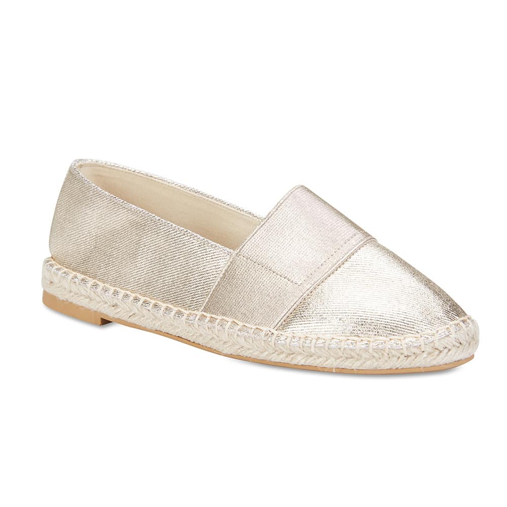 Bangkok Loafer in Soft Gold Fabric