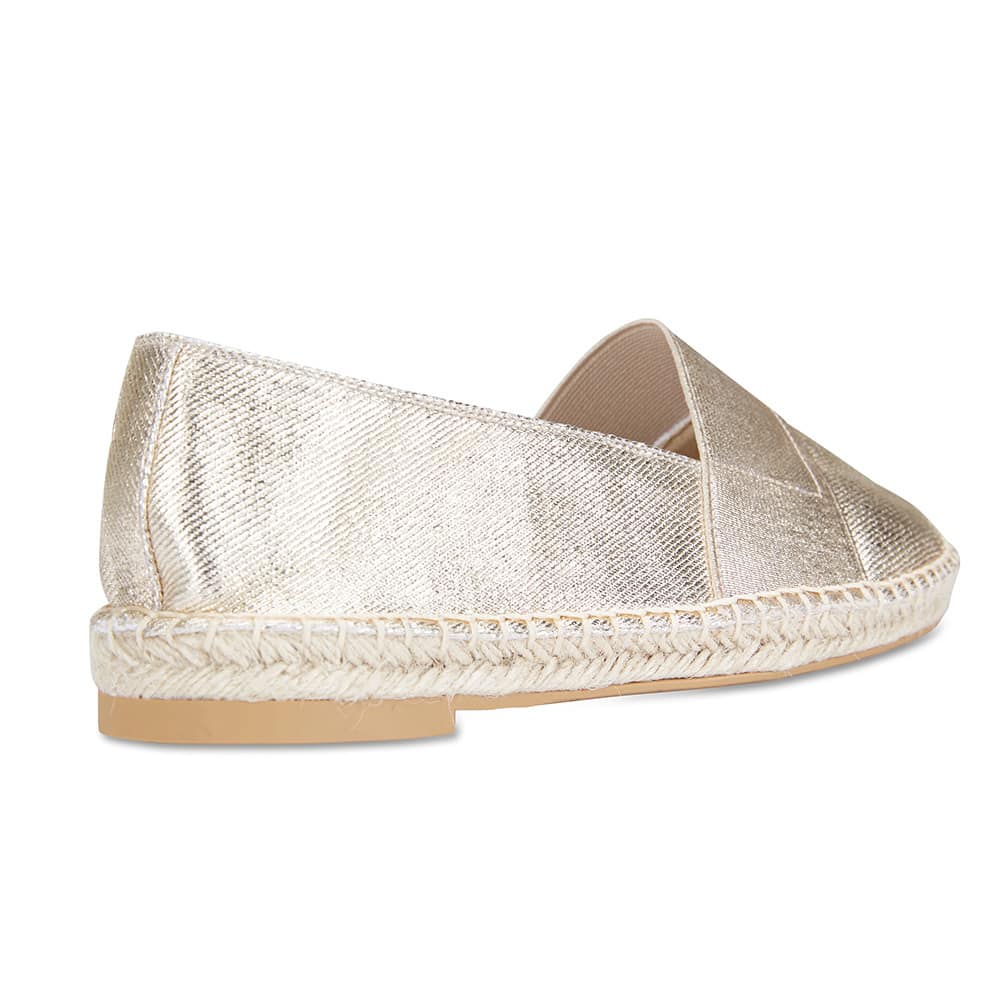 Bangkok Loafer in Soft Gold Fabric