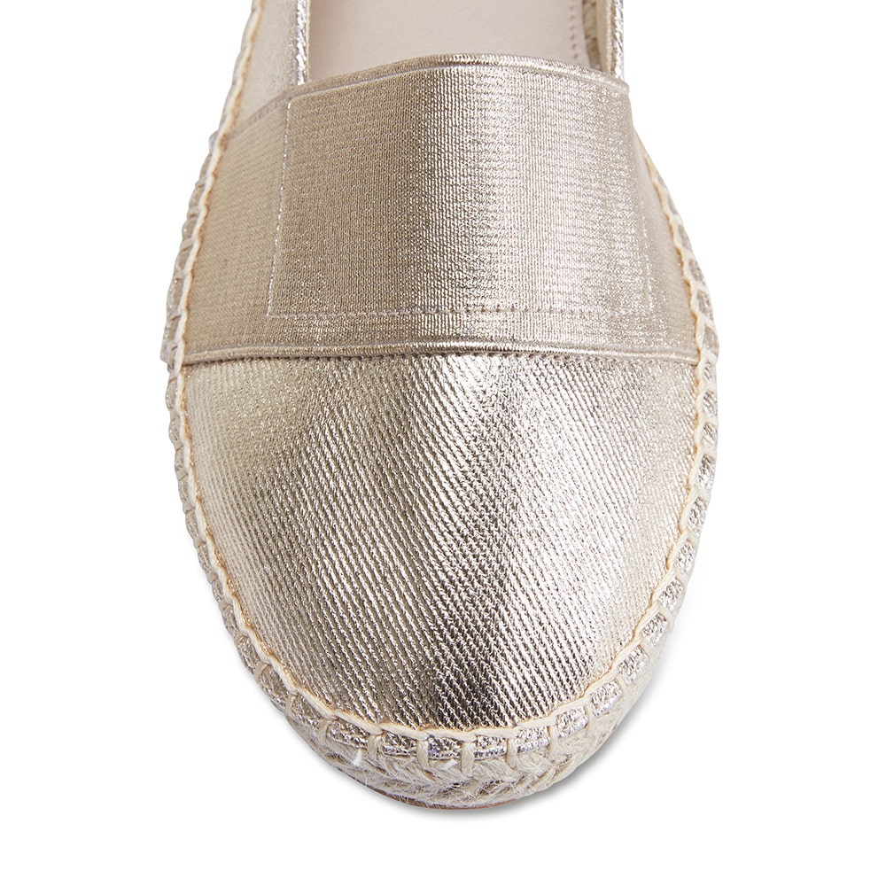 Bangkok Loafer in Soft Gold Fabric