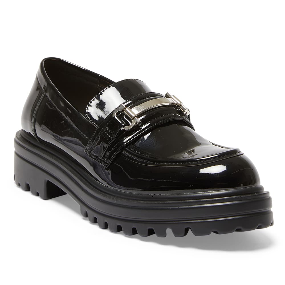 Belinda Loafer in Black Patent