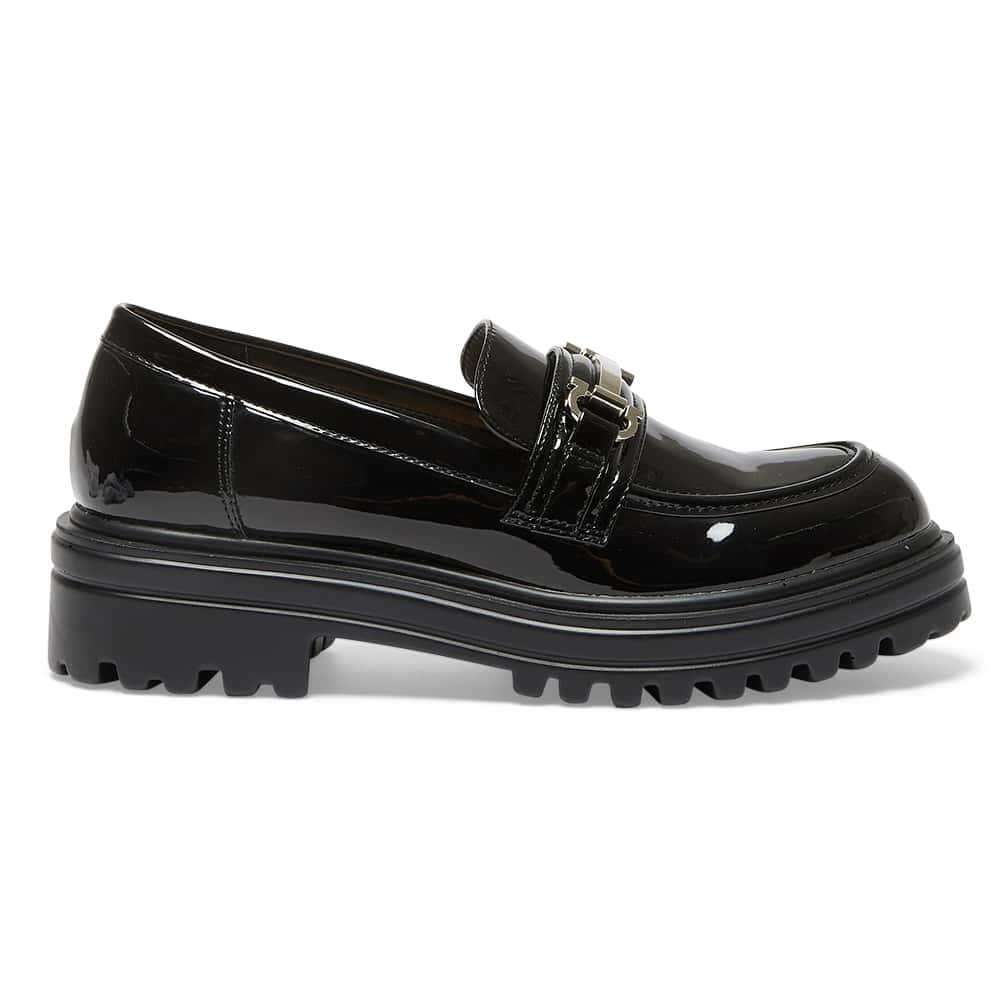 Belinda Loafer in Black Patent