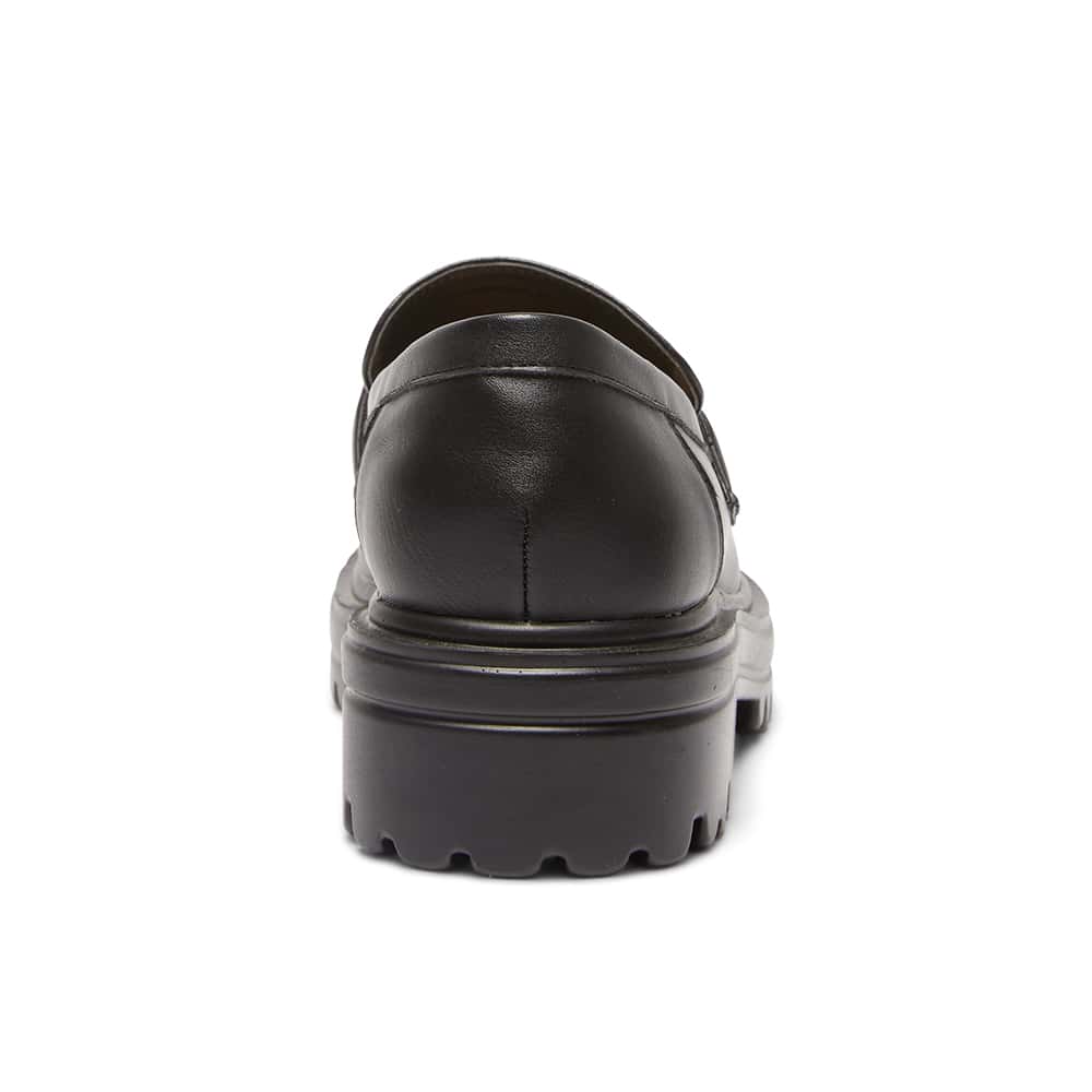 Belinda Loafer in Black Smooth