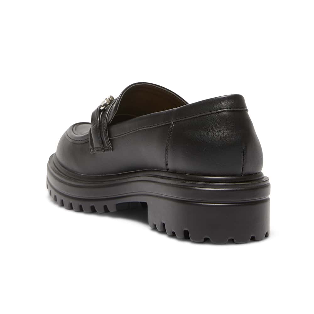 Belinda Loafer in Black Smooth