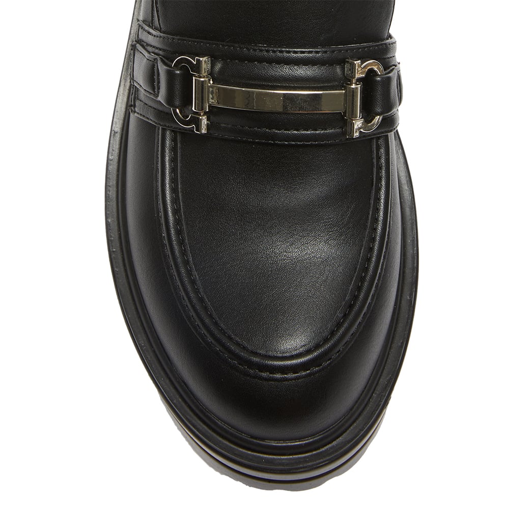 Belinda Loafer in Black Smooth
