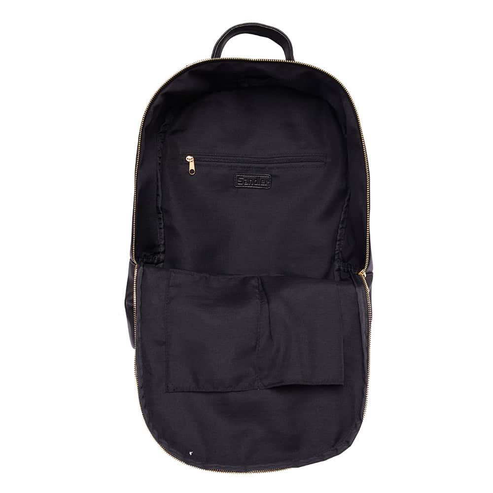 Benji Handbag in Black Smooth Leather