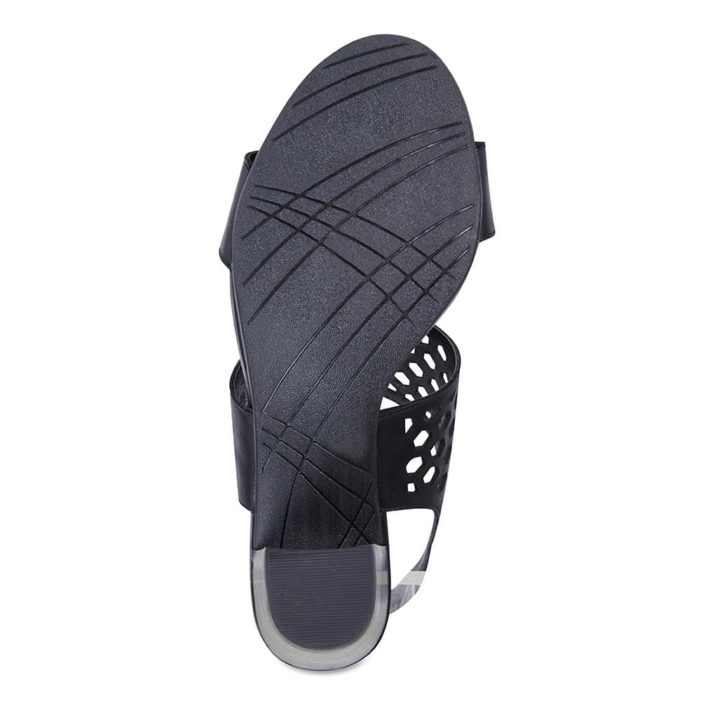 Benson Heel in Black Leather