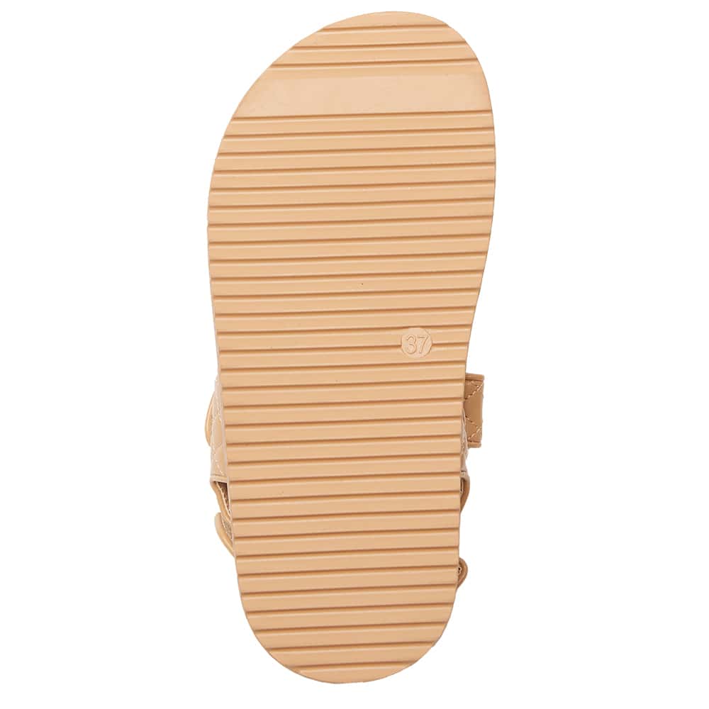 Bermuda Sandal in Camel Smooth