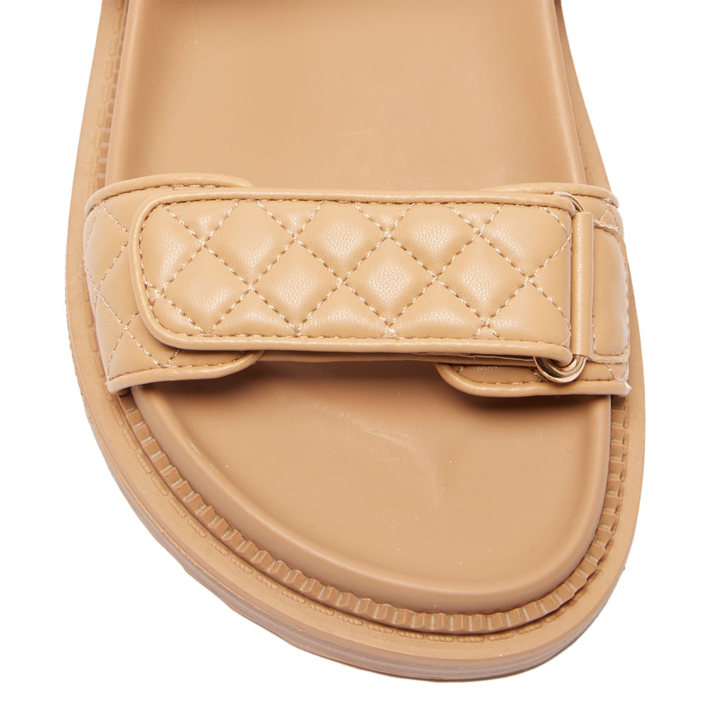 Bermuda Sandal in Camel Smooth